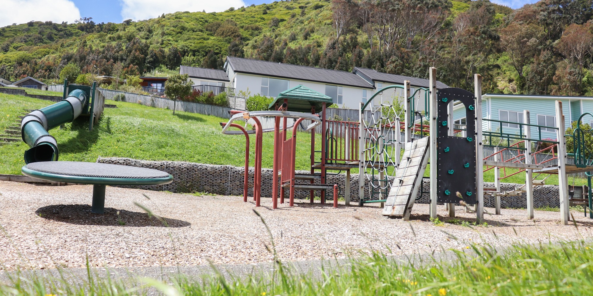 The old playground equipment at Matuhi Street Reserve