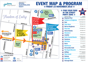 event program order of events navy freedom of entry parade