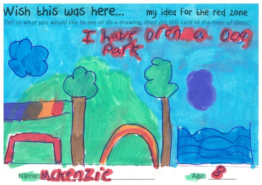 Kid's ideas for future of red zone small