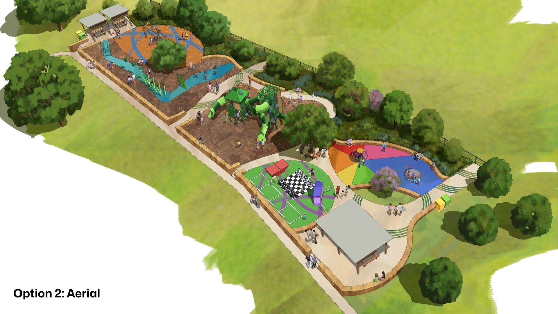 Graphical image showing Overall perspective of Option 2