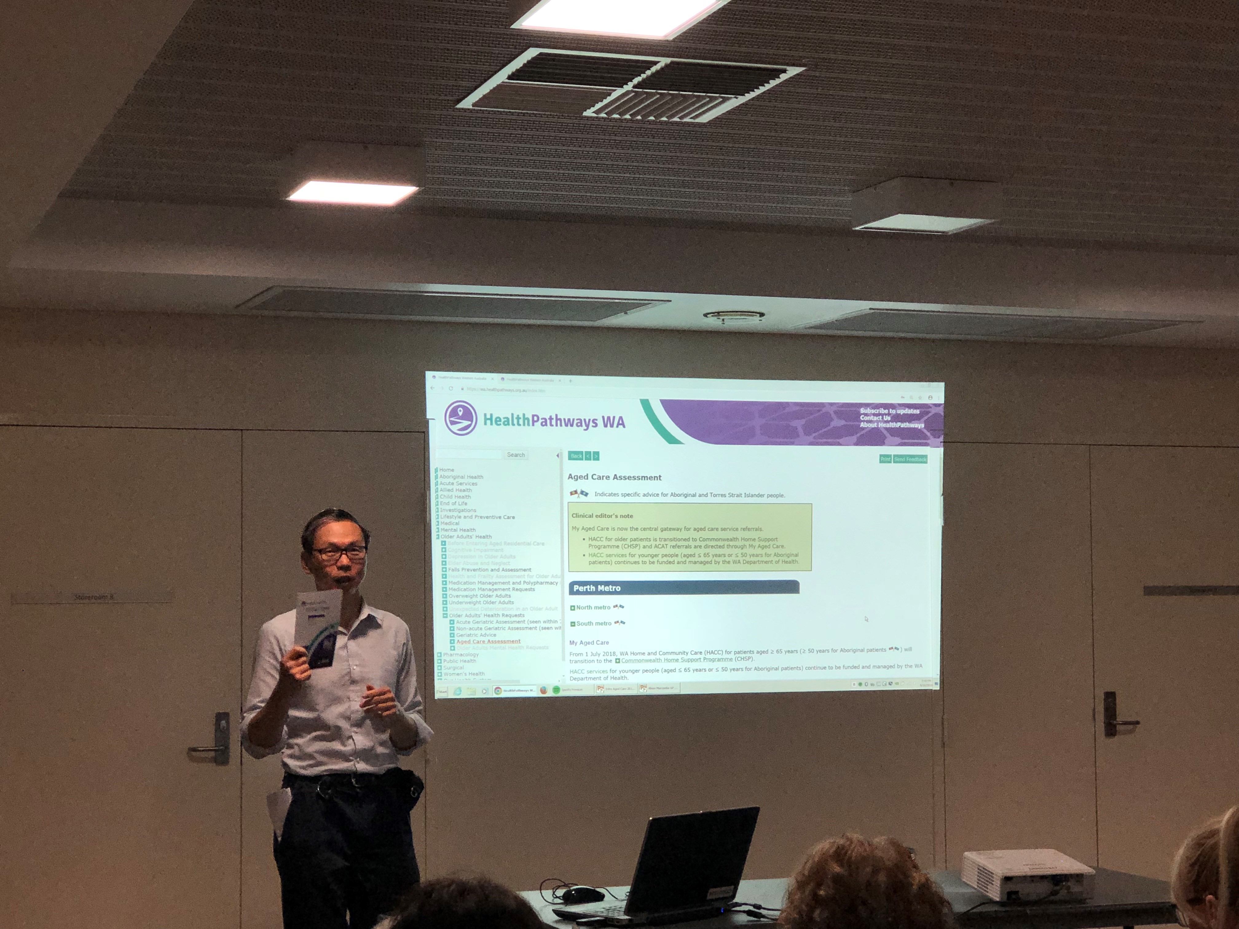 P1health pathway photos from october aged care event 2018