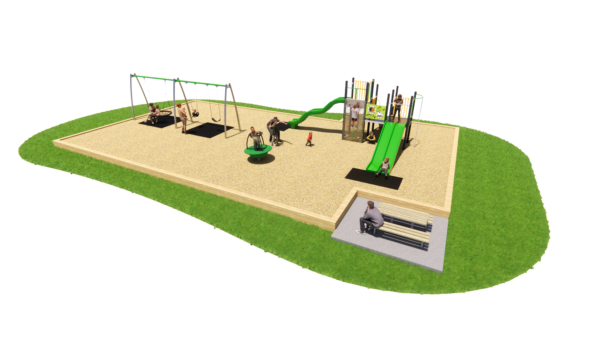 Leinster Avenue Reserve playground concept 2