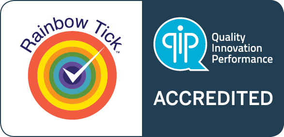 Qip   rainbow tick accredited symbol   jpeg