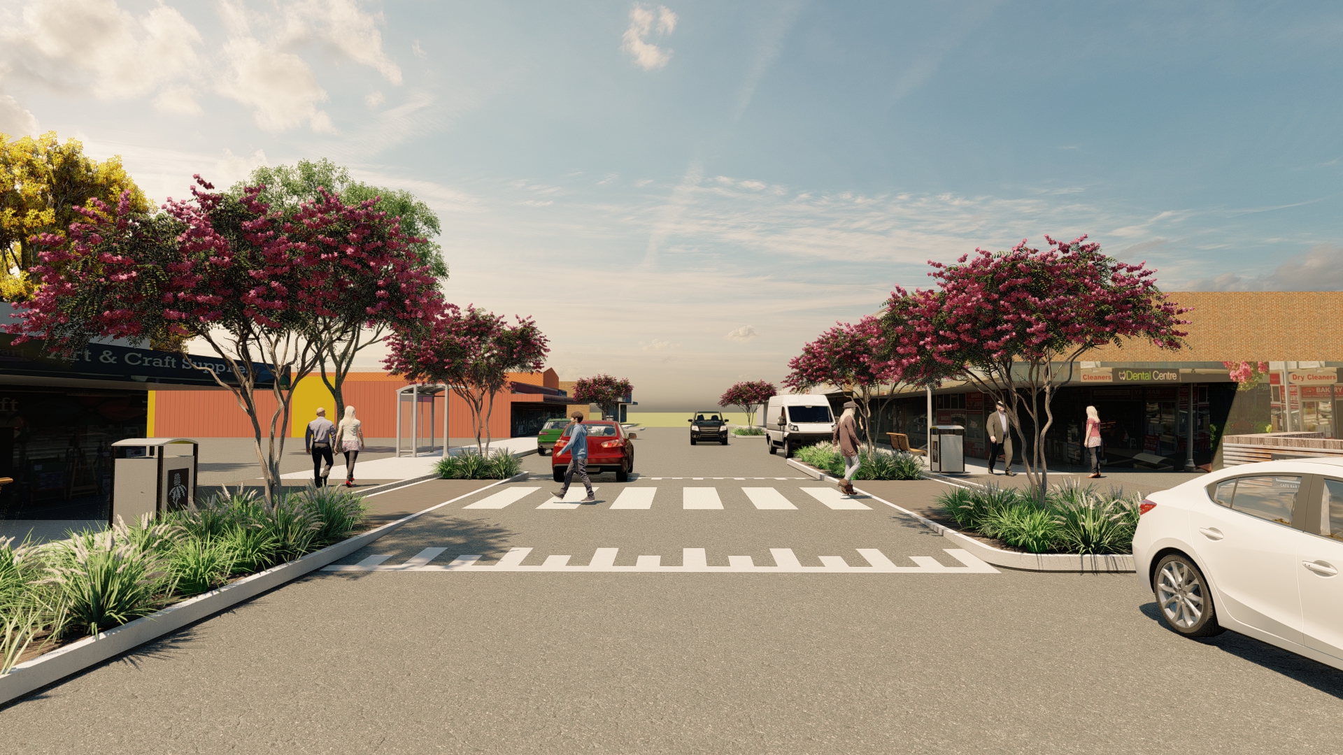 Pedestrian Crossing Update | Springwood Town Centre upgrade | Blue ...