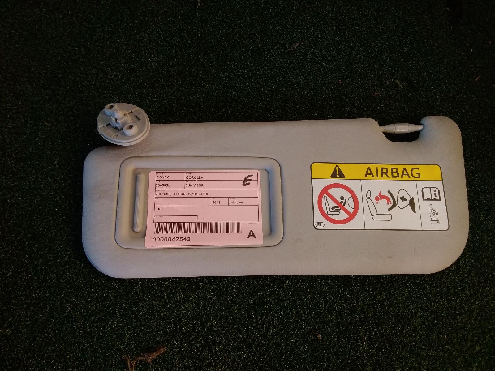View Auto part Sunvisor Toyota Corolla 2013