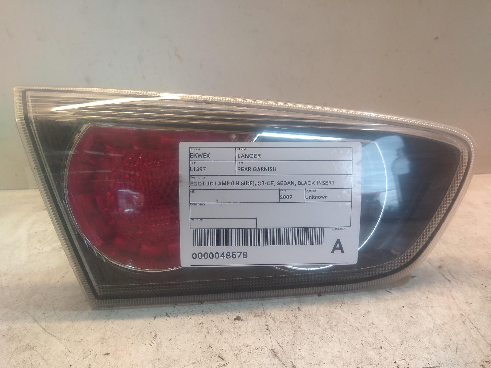 View Auto part Rear Garnish Mitsubishi Lancer 2009