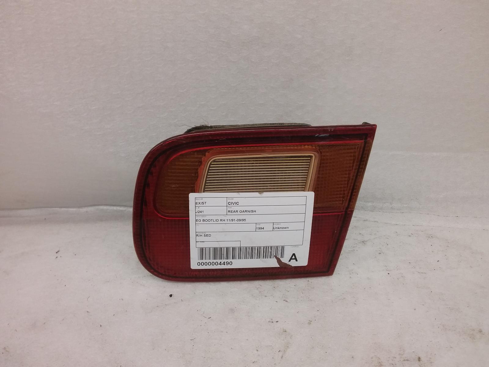 View Auto part Rear Garnish Honda Civic 1994
