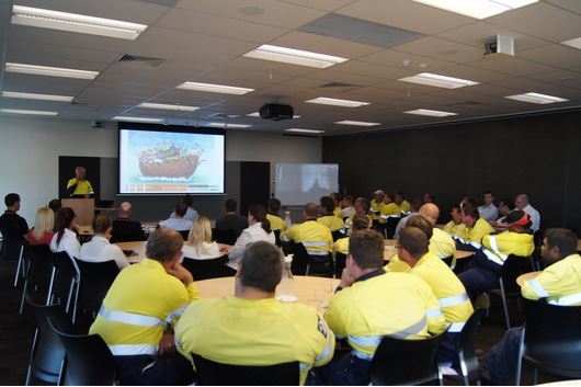 meeting Allpest team at staff meeting