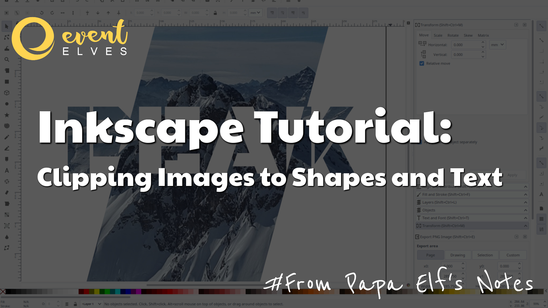 Inkscape Tutorial: Clipping Images to Shapes and Text