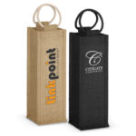 109081 – Napoli Jute Wine Carrier