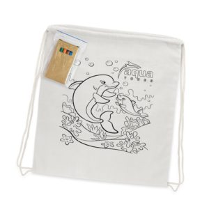 113013 – Cotton Colouring Drawstring Backpack