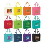 115324 – Monza Jute Tote Bag – Colour Match