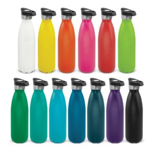 116525 – Mirage Powder Coated Vacuum Bottle – Push Button Lid