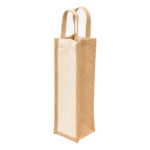 1195 – Eco Jute 1 Bottle Wine Bag