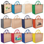 1184 – Eco Jute Tote with wide gusset