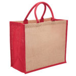 1184 – Eco Jute Tote with wide gusset