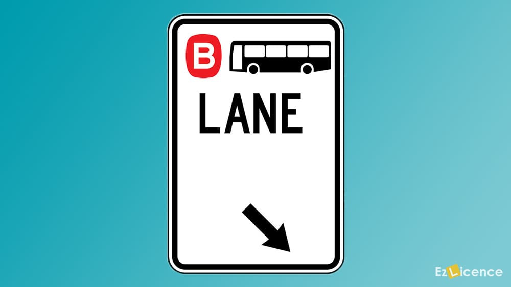 When can a private car travel in a lane marked by this sign?