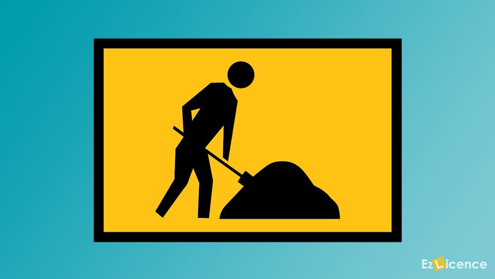 When you come across roadworks -