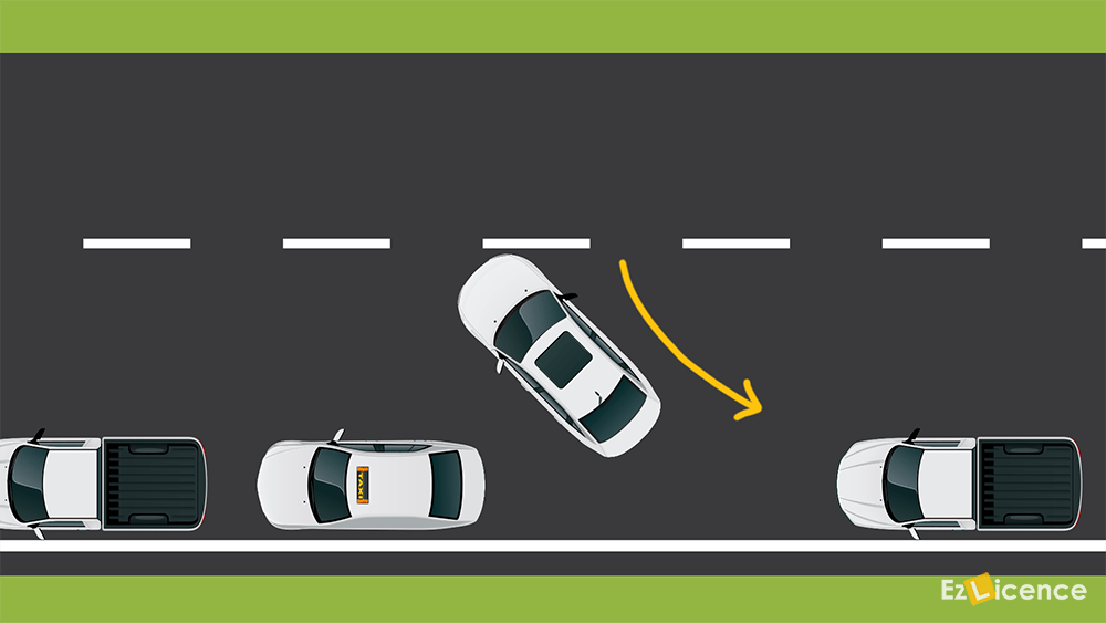 How close can you park to another vehicle when parked parallel to the kerb?