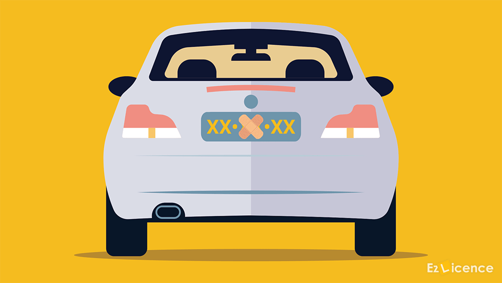 Is it an offence to obstruct clear vision of your number plates?