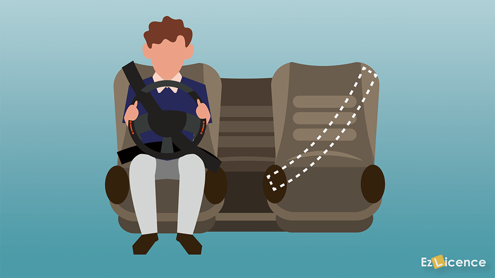 You are driving a vehicle that only has a seat belt for the driver. To reduce the danger of being in a vehicle without a seat belt, where is the best place for passengers to sit?