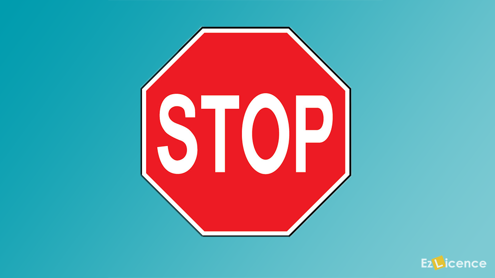 When you see this sign you must -