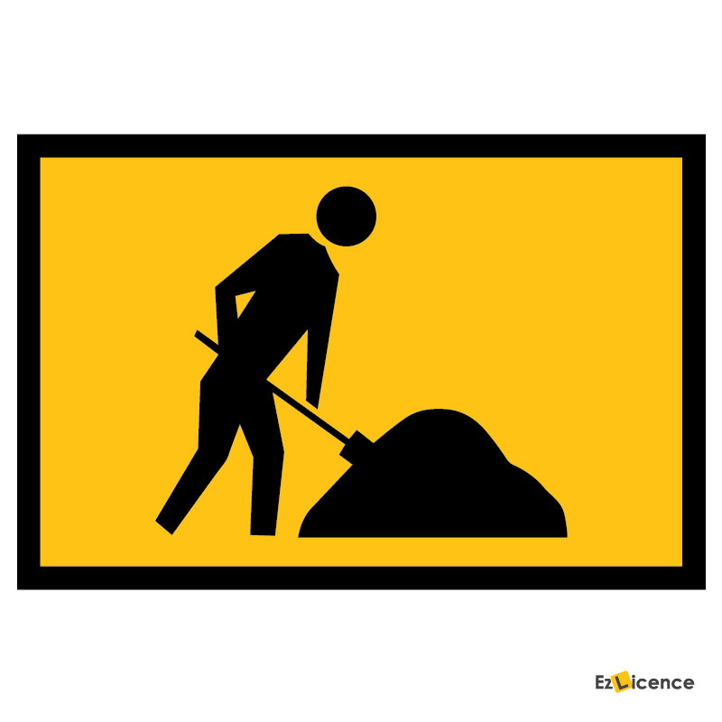 When you come across roadworks -