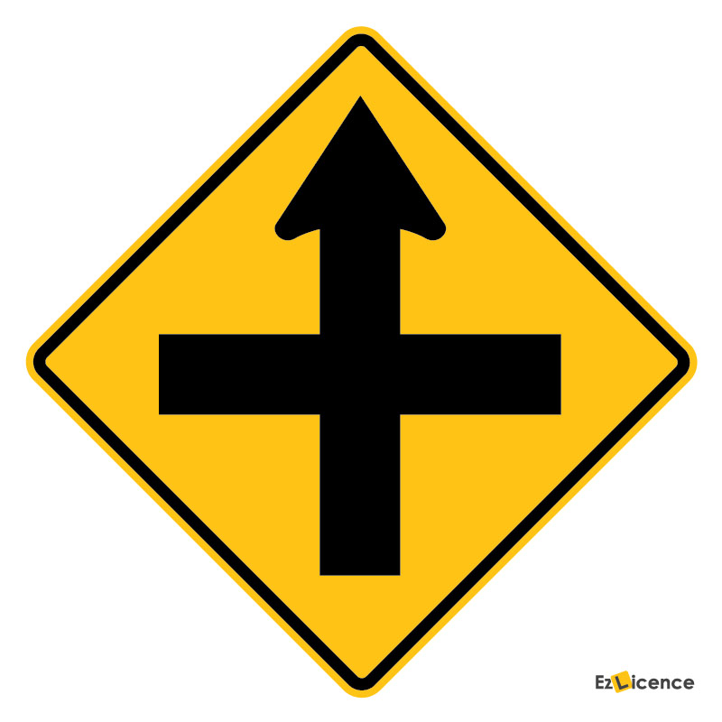 What type of intersection is ahead?