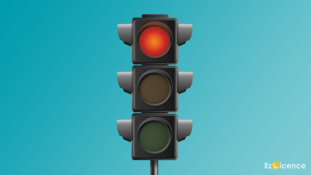 A red traffic light means that you must