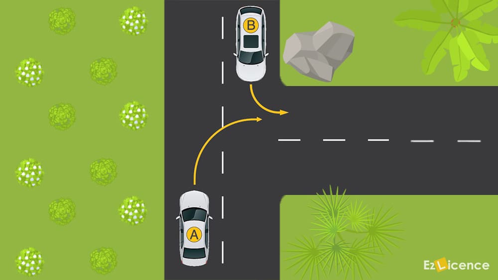 Which vehicle goes first?