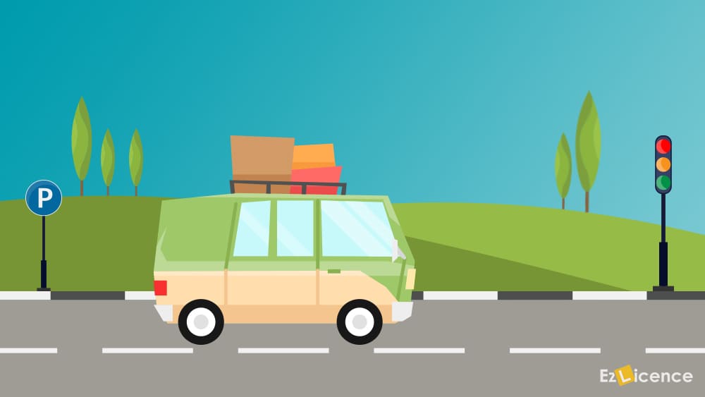 Are you permitted to drive a vehicle with an unsecured load?