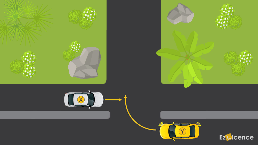 Which vehicle must give way?