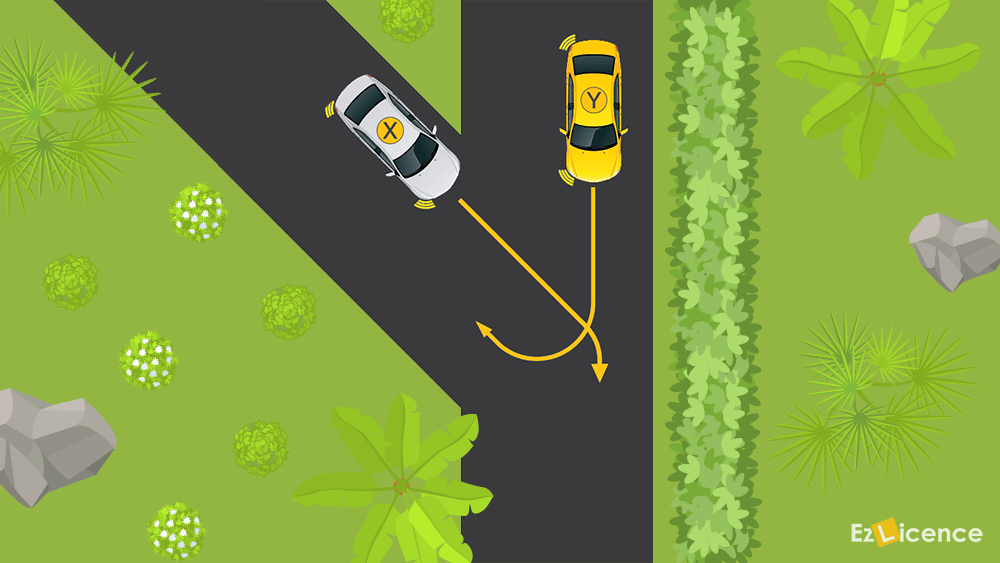 Which vehicle must give way?