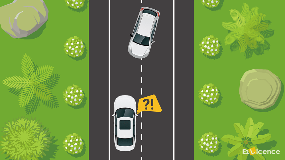 What should you do if a head-on collision seems likely?