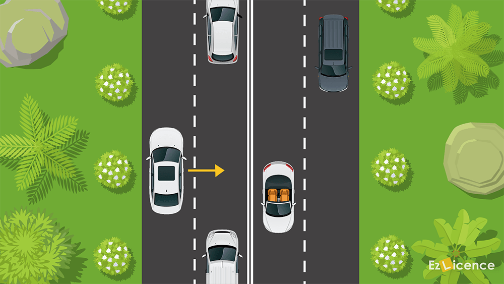 What is the correct procedure when changing lanes?