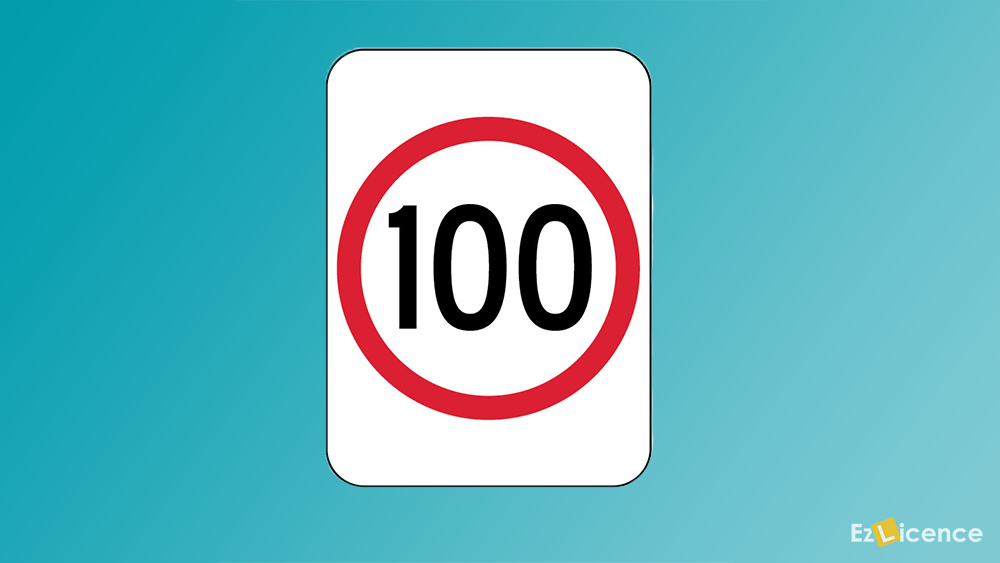 What is the maximum speed an L licence holder can drive in a 100 km/h speed zone?
