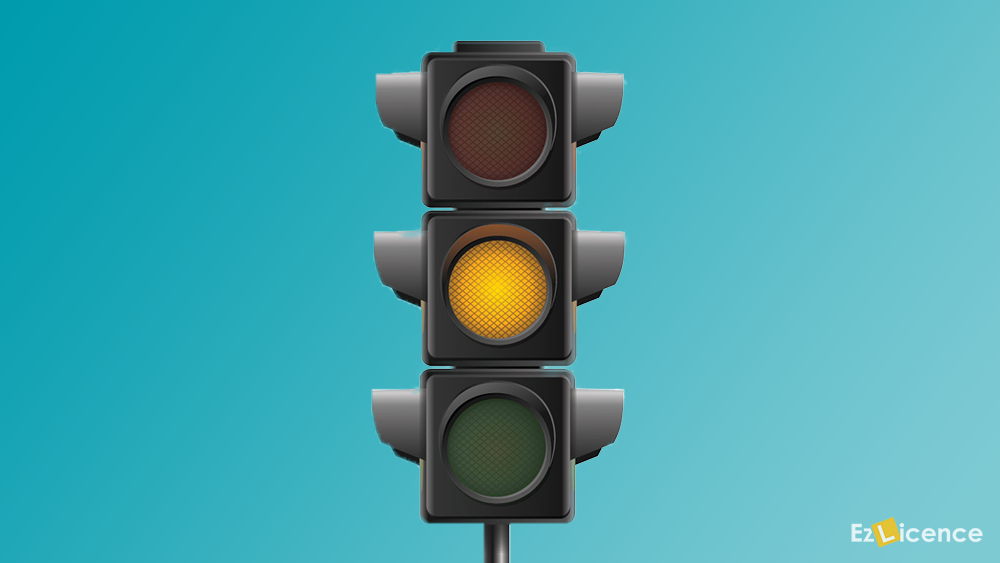 When traffic lights turn from green to yellow you should