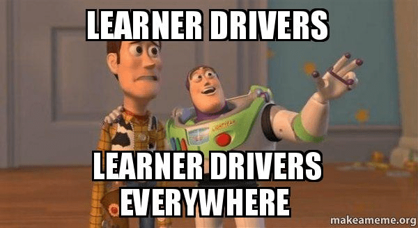 New people are learning to drive everywhere.