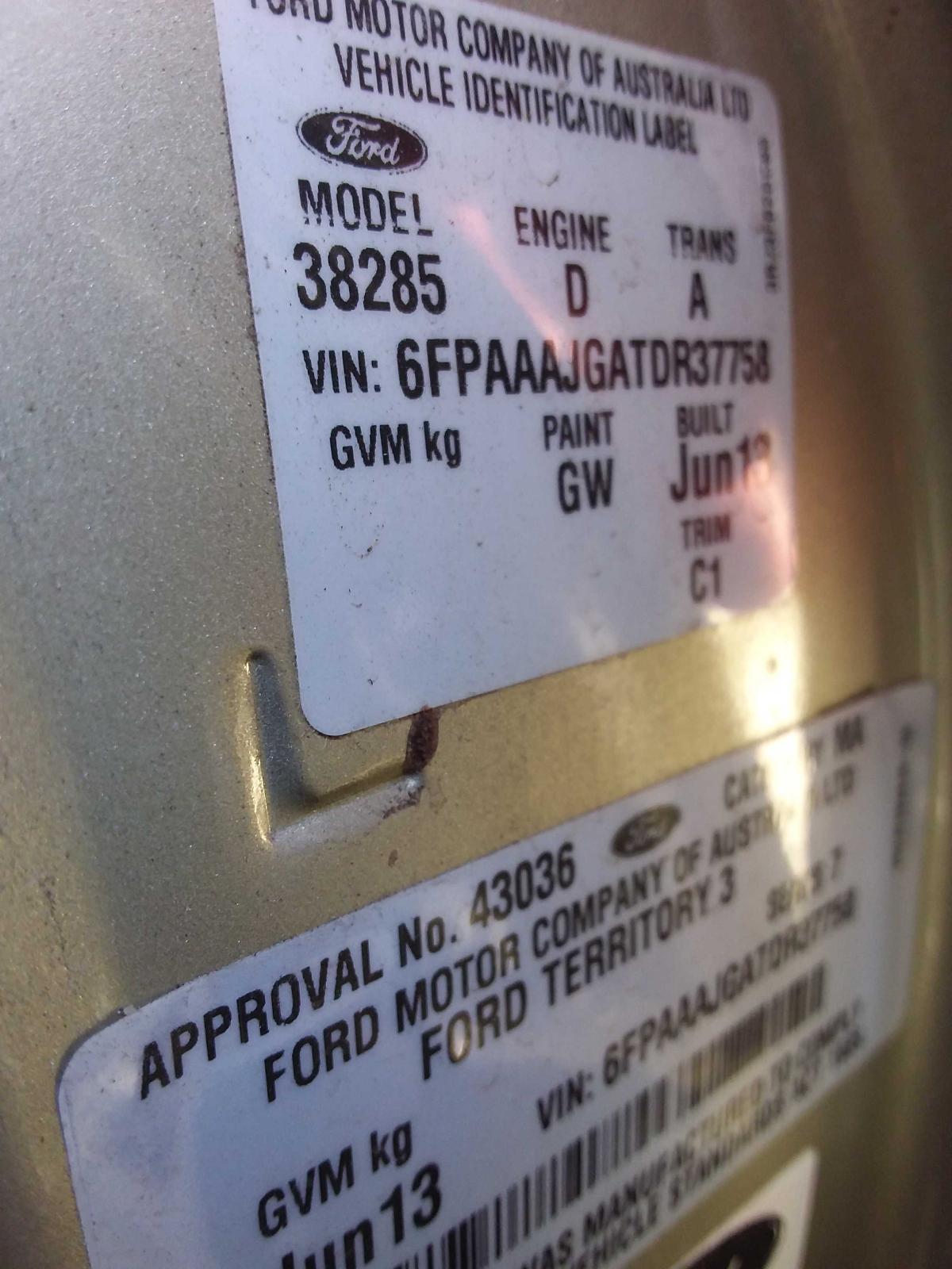 Gear Stick/Shifter Territory Ford 2013