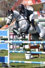 With eleven horses in the jump off of the Group C event and excellent footing, the riders just seemed to go faster and faster. However, the quickest of them all was Katie Lawrie riding her own, Dandelion.