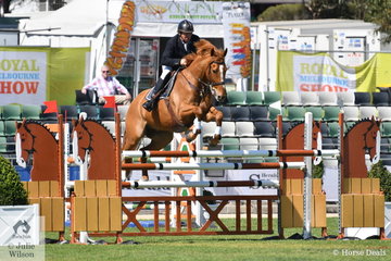 East Gippsland dairy farmer, David Bolton jumped a clear first round riding Silverlyn Archie in the Group C event.