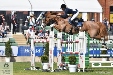 Kristie Ansell from Queensland rode Balou for four faults in the John Kelly Memorial Group One.
