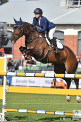 Angela Dobbin rode John Wright's imported Yarra Valley Jelly Bean to second place in the Colin Kelly Memorial Group B contest.