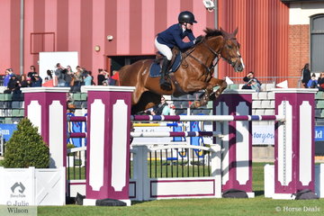 Twenty two year old, Laura Sloey jumped clear and four riding her Copabella Cashmir in the Colin Kelly Memorial Group B contest.