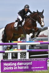 Olivia Hamood representing Queensland in the Future Stars Championship riding "Dada Des Brimbelles Z" placing 9th