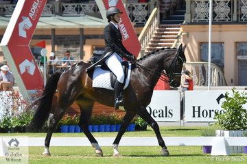 How good it is to see Isabel Haughton back in action at the 2018 Australian International Three Day Event. The Victorian rider is back in good form and is pictured during the Horseland CCI2* dressage phase riding her Diarado gelding, 'Tulara Diarangol'