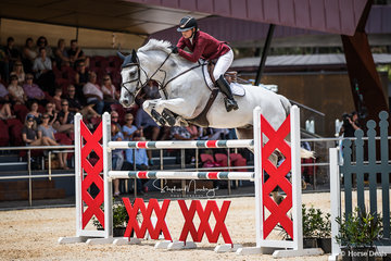 Jess Brown and 'Casco' win the final jumping double clear in a time of 37.04 secs