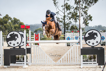 Clemency Hughes and 'Nicolette' place second in a time of 34.31 sec