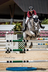 Jess Brown and 'Casco' win the final jumping double clear in a time of 37.04 sec