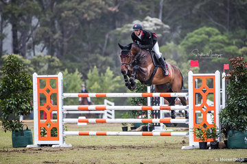 Jacob Wells and 'Cobra De Capello' win the round in a time of 27.73 sec